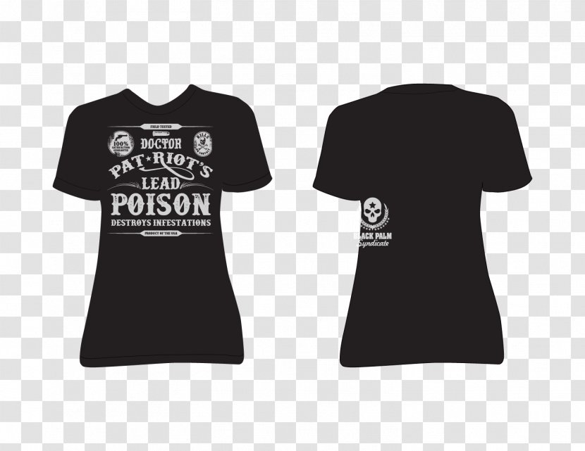 T-shirt Sleeve Crew Neck Poison - Active Shirt Transparent PNG
