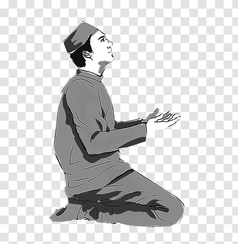 Salah Prayer Painting Headgear Transparent PNG