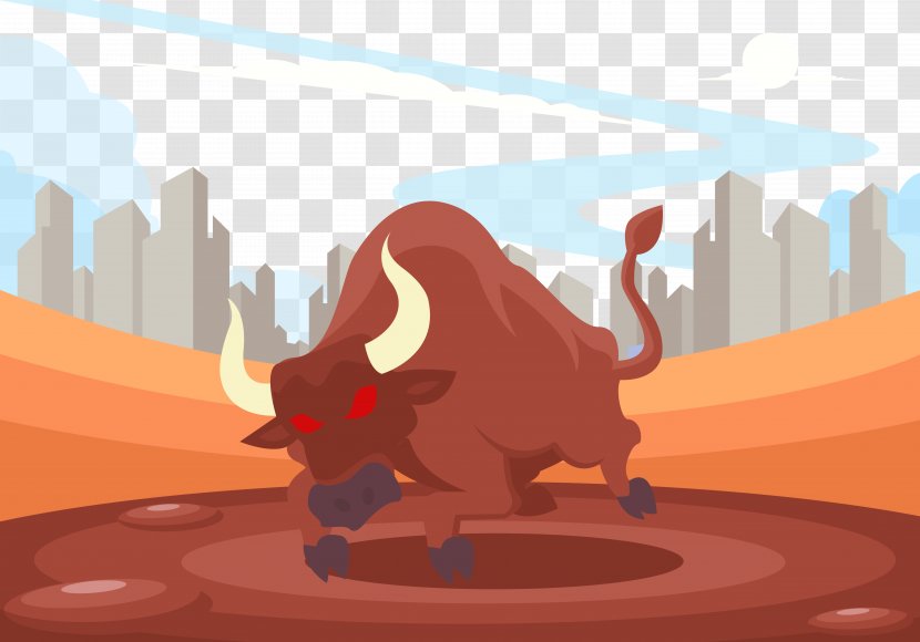 Cattle Anger Illustration - Fictional Character - Angry Cow Transparent PNG