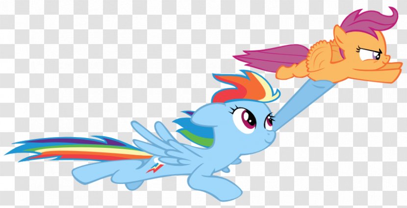 Rainbow Dash Scootaloo Pinkie Pie Twilight Sparkle Applejack - Work Of Art - Flying Free Download Transparent PNG