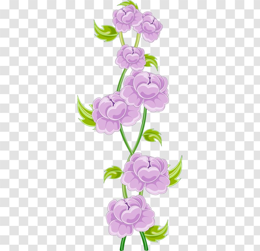 Floral Design Flower Bouquet Watercolor Painting - Lavender Transparent PNG