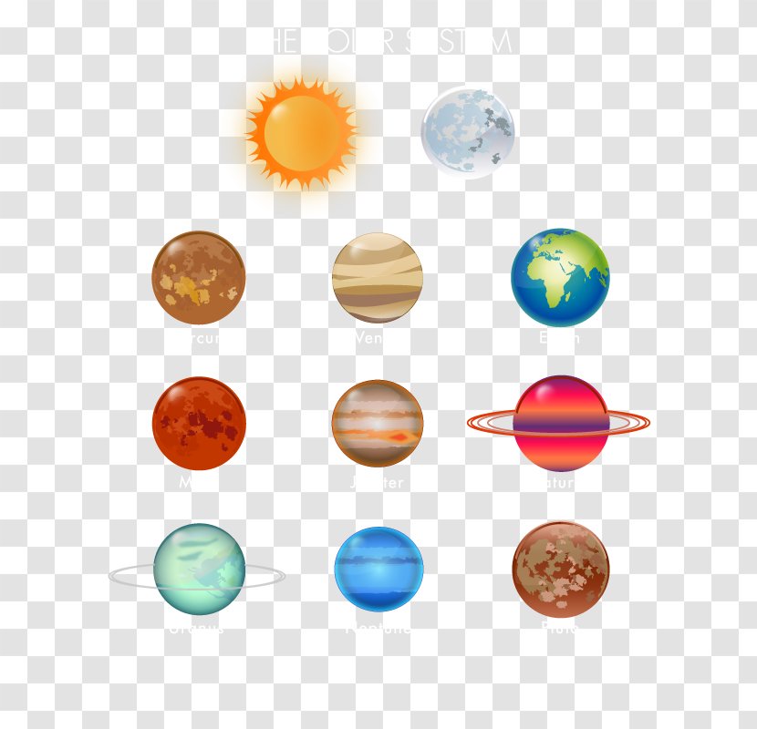 Earth Solar System Planet Venus - Nine Planets Transparent PNG