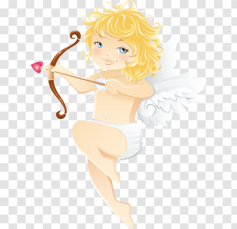 Angel Cupid Clip Art - Watercolor - Cartoon Transparent PNG