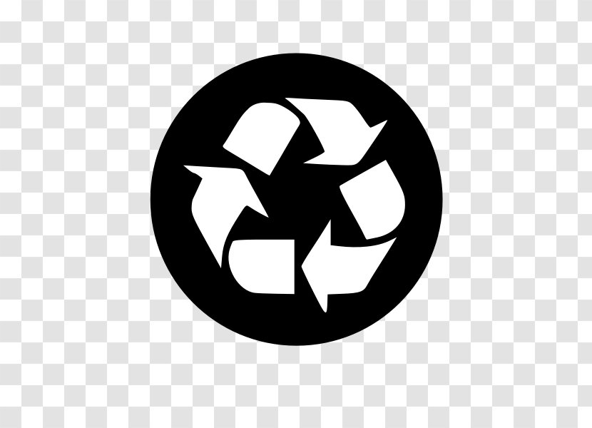 Recycling Symbol Logo Plastic Clip Art - Paper - Monochrome Photography Transparent PNG