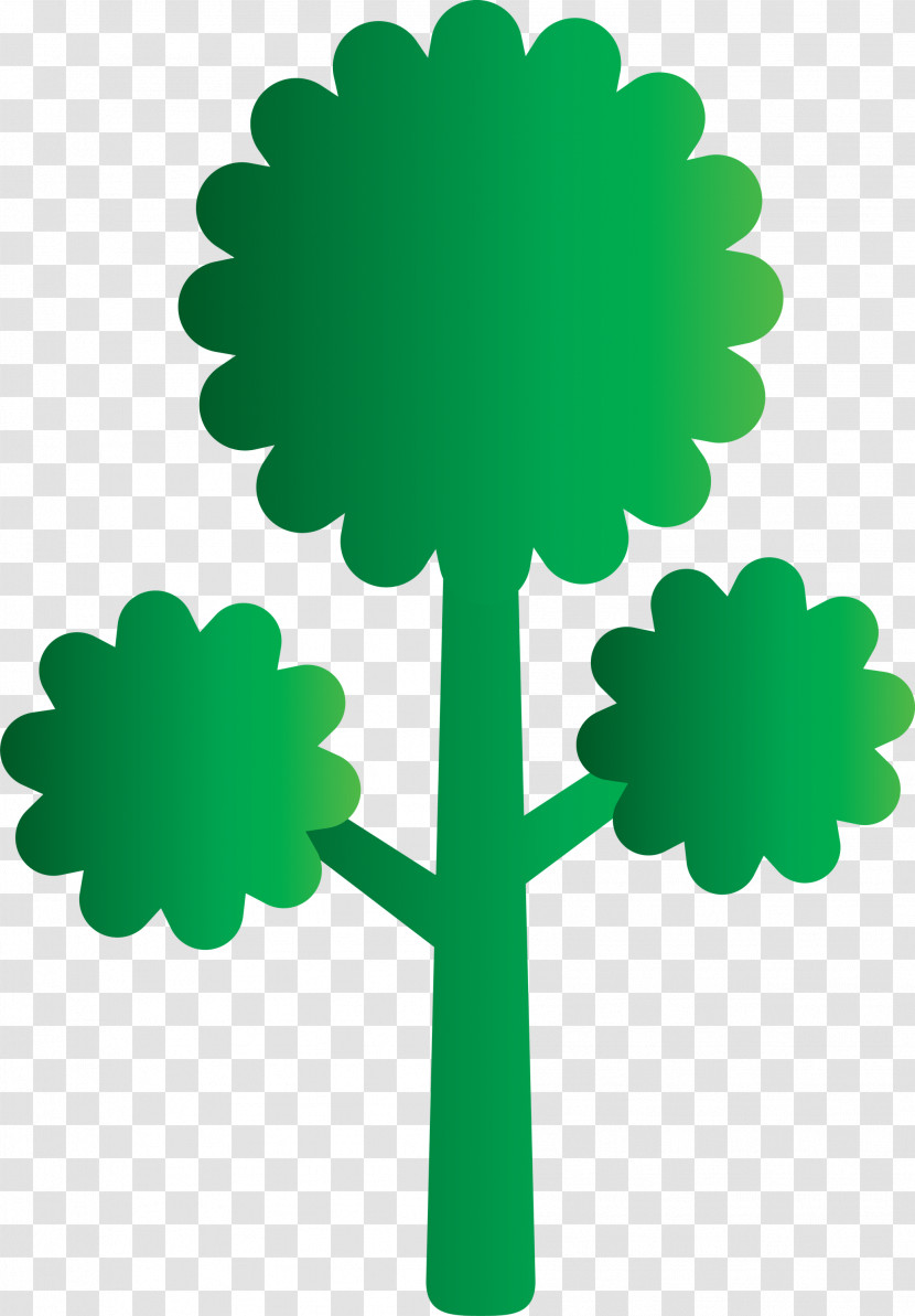 Green Leaf Symbol Tree Plant Transparent PNG