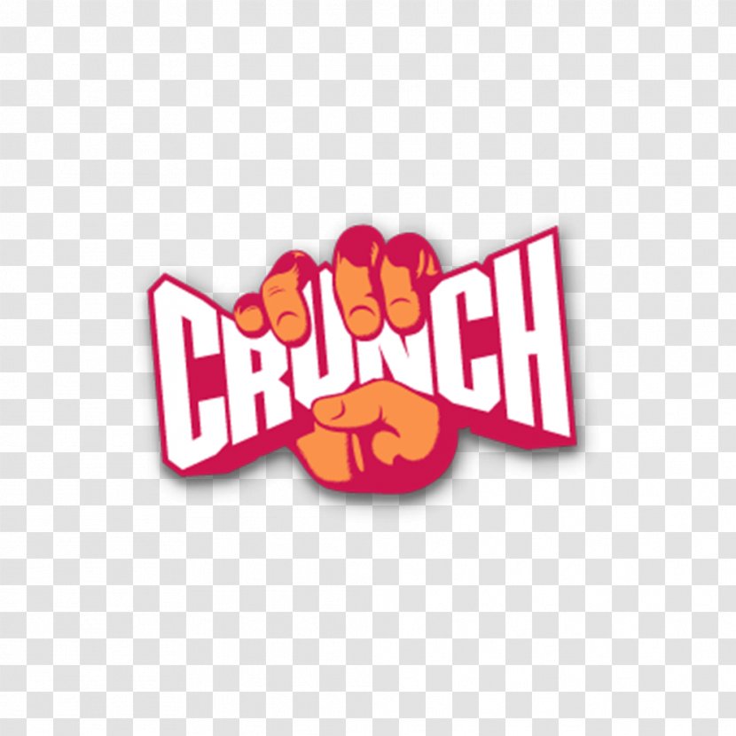 Logo Crunch Fitness Centre Brand - Text Transparent PNG