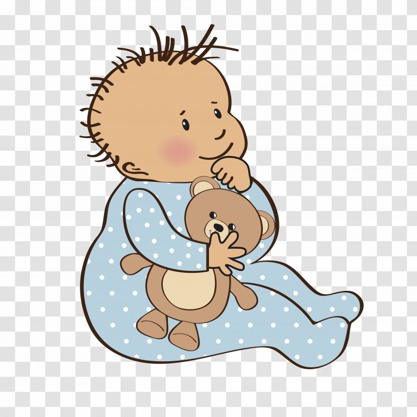 Infant Boy Child Clip Art - Watercolor - Holding Baby Transparent PNG