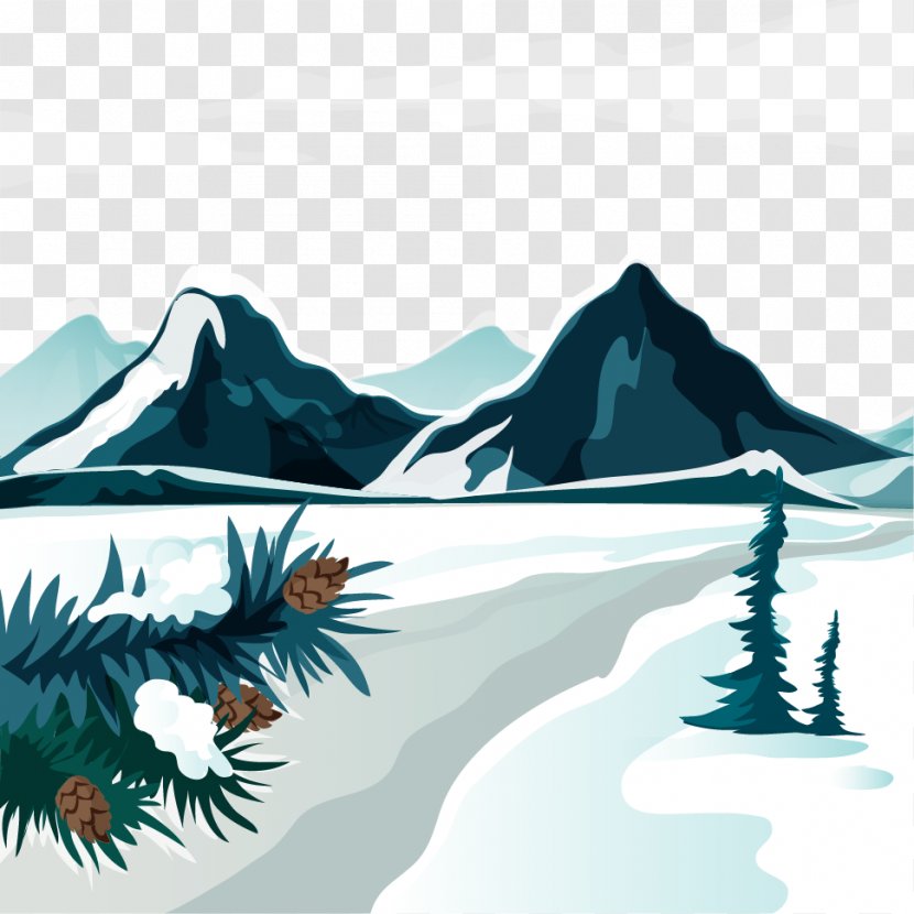 Alps Landscape Stock Illustration - Water - Geometric Mountains Transparent PNG