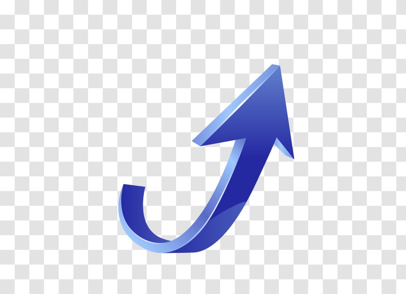 Arrow Symbol Blue - Electric Transparent PNG