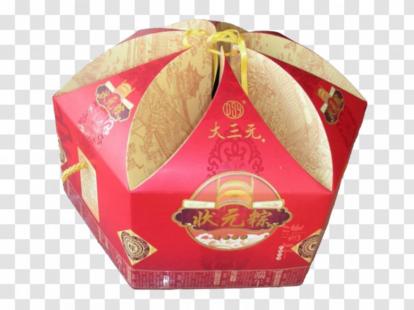 Zongzi Mooncake Box Packaging And Labeling Dragon Boat Festival - Red Gift Transparent PNG