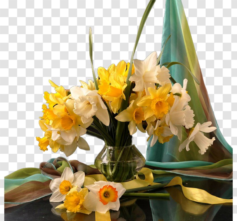 Floral Design Cut Flowers Flower Bouquet Narcissus - Flowering Plant - Daffodils Transparent PNG