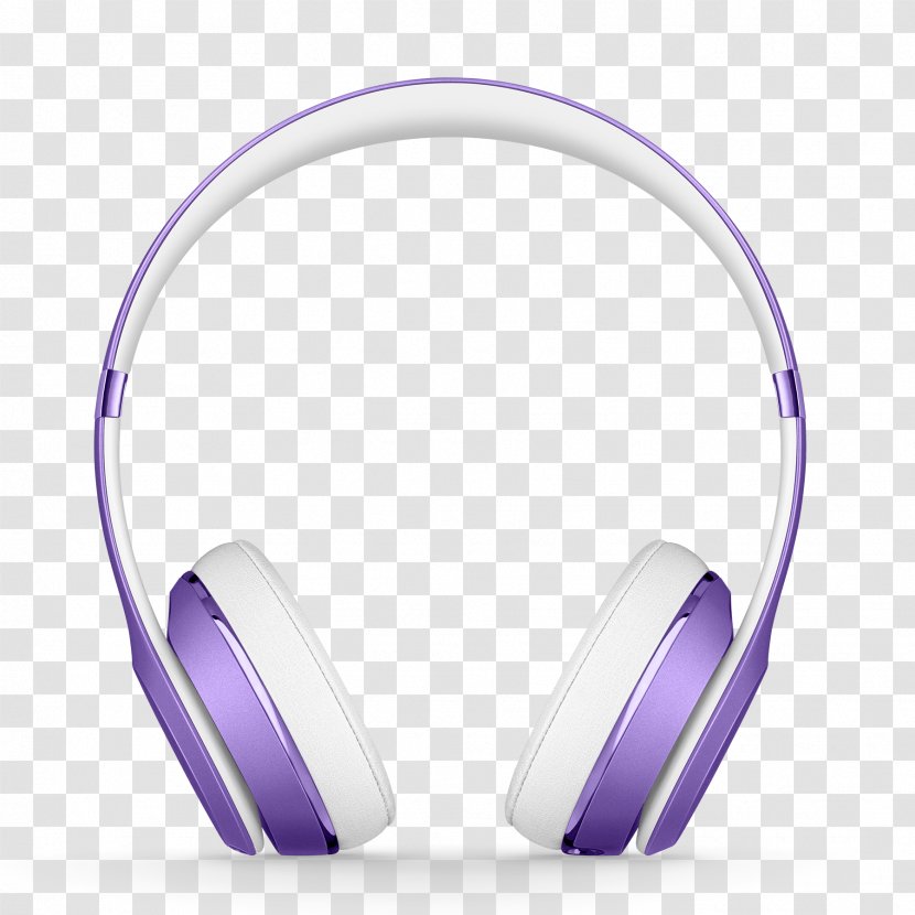Beats Solo3 Headphones Electronics Wireless Sound - Violet - USB Transparent PNG