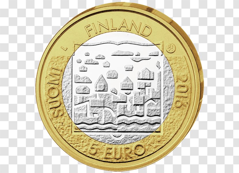 2 Euro Coin President Of Finland 5 Note - Risto Ryti Transparent PNG