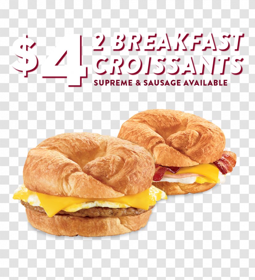 Breakfast Sandwich Hamburger Ham And Cheese Cuisine Of The United States - Bun - Croissant Transparent PNG