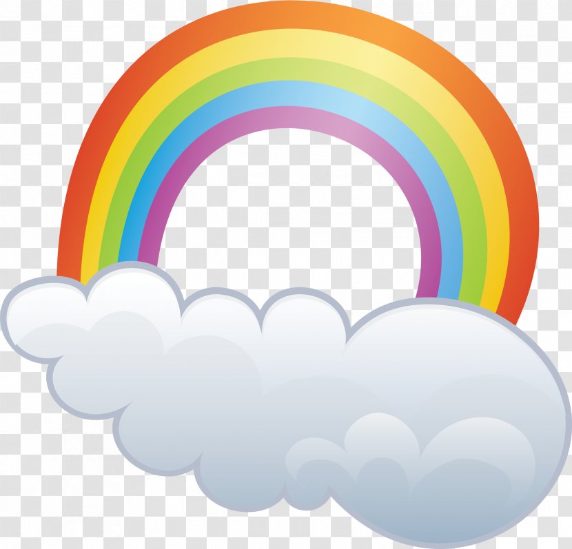 Weather Rainbow Cloud - Meteorological Phenomenon Transparent PNG