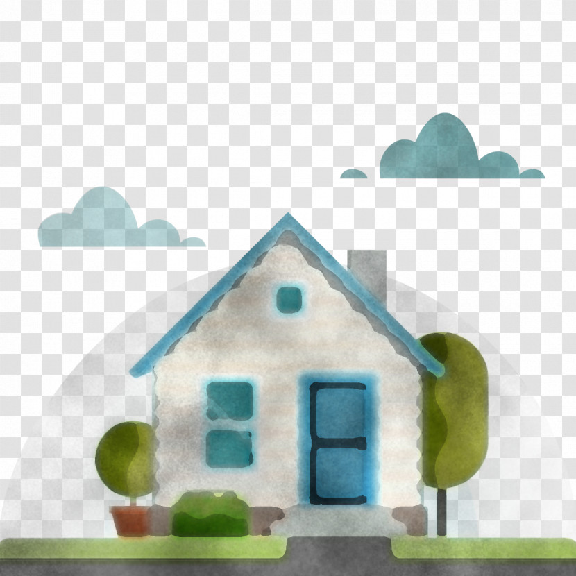 Green House Property Real Estate Home Transparent PNG