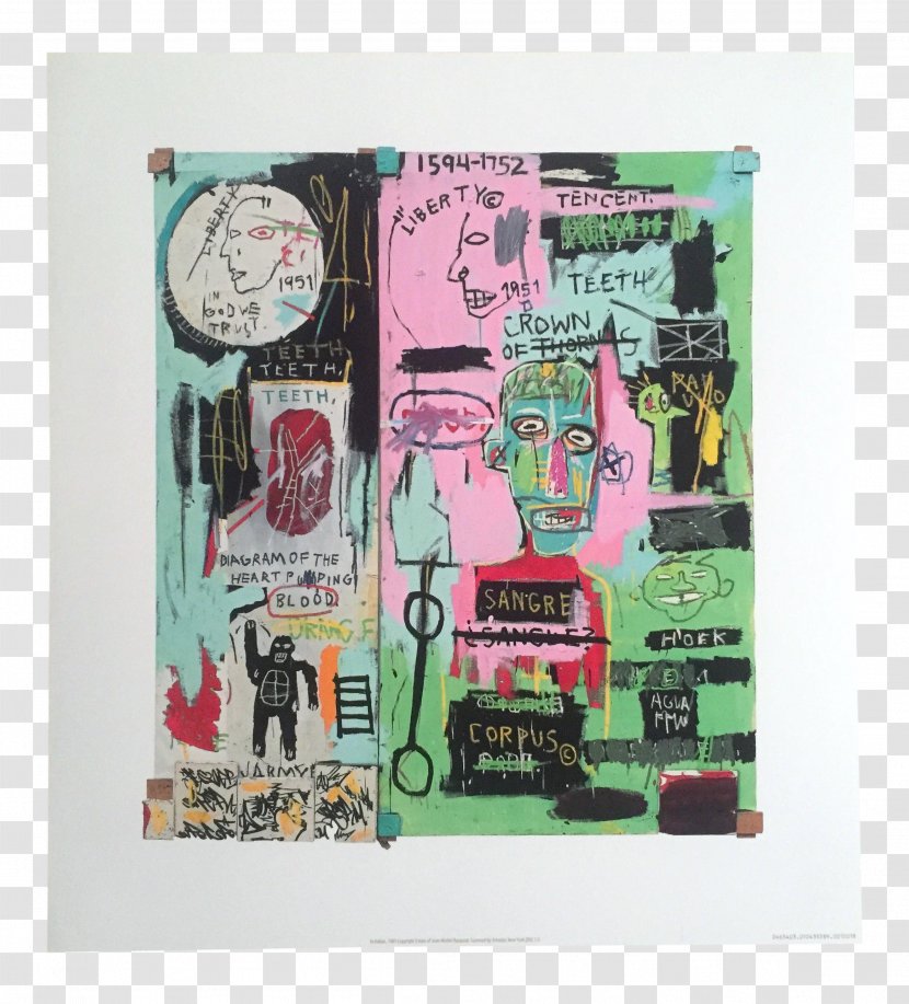 In Italian Gagosian Gallery Serpentine Galleries Art Painting - Jeanmichel Basquiat Transparent PNG