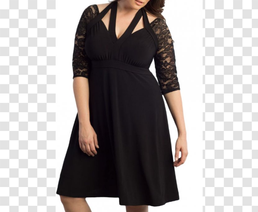 Little Black Dress Sleeve Lace Clothing - Waist Transparent PNG
