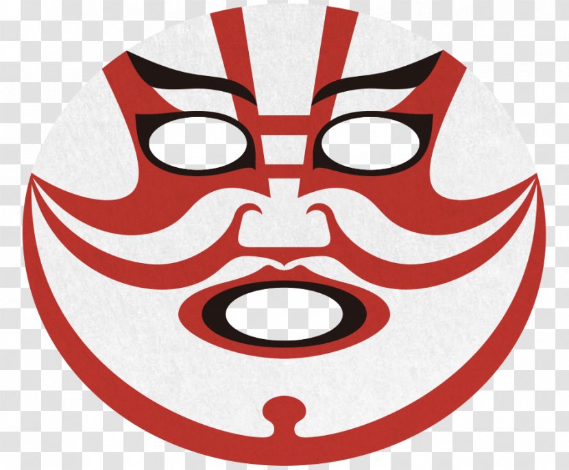 Shibaraku Kabuki-za Kumadori Facial - Kabukiza - Face Transparent PNG