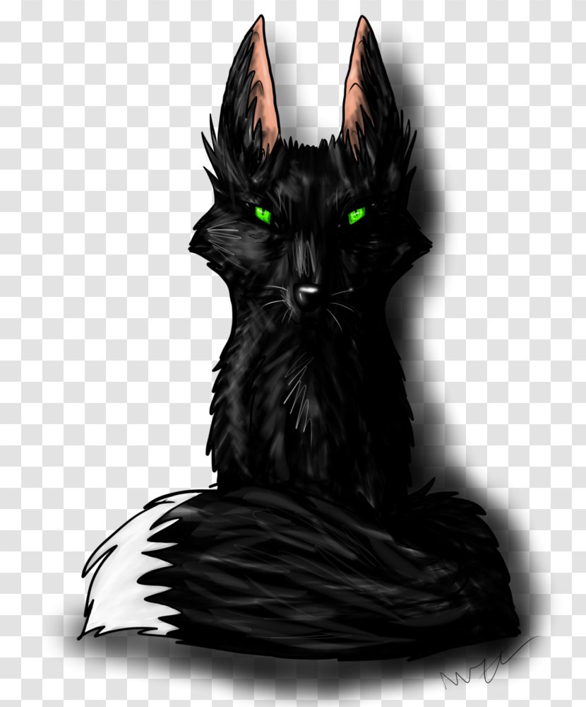 Wolf Fox Digital Art - Black Cat Transparent PNG