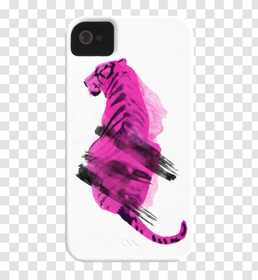 Mobile Phone Accessories Pink M Phones IPhone Font - Watercolor-tiger Transparent PNG