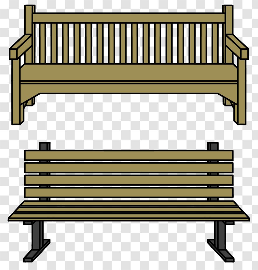 Bench Cartoon Clip Art - Furniture - Wooden Sign Transparent PNG