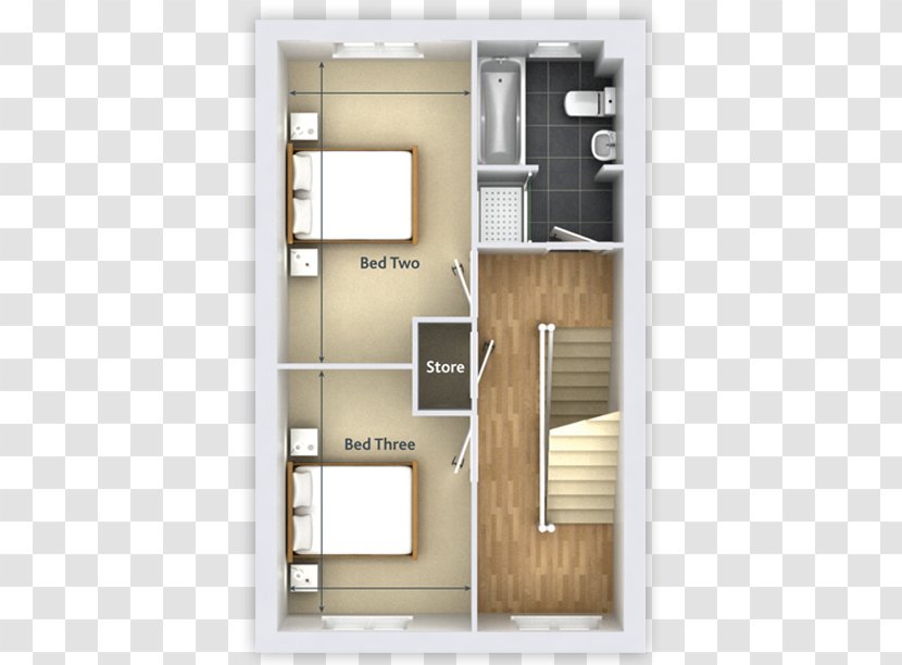 Southam Grange Bedroom Open Plan Floor - Utility Room - Facade Transparent PNG
