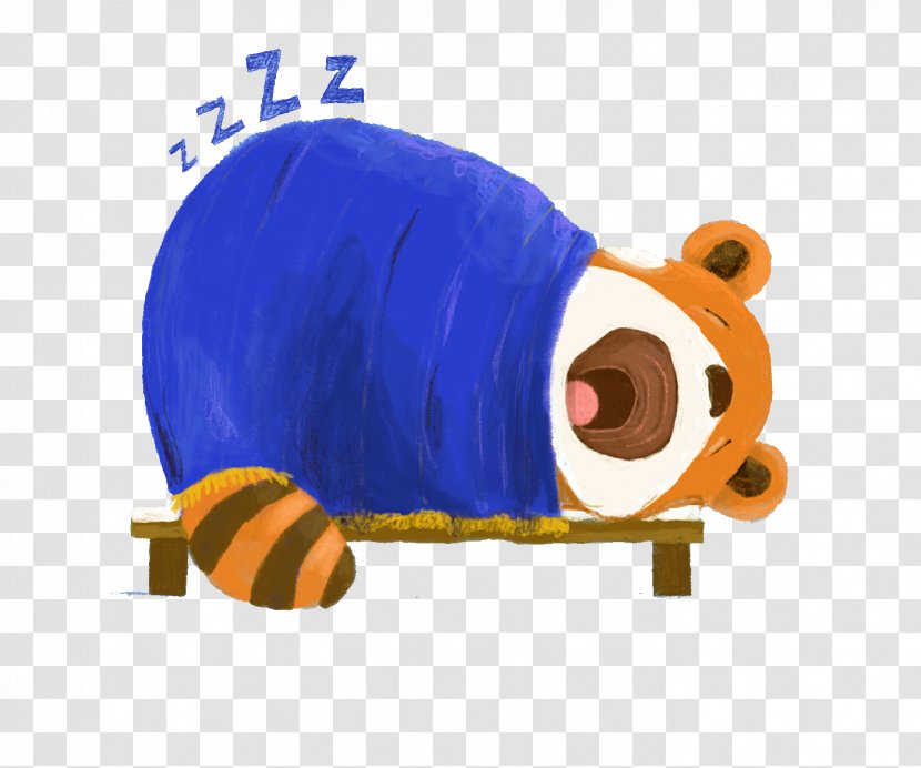 Sleep Raccoon Illustration - Silhouette - Sleeping Bear Transparent PNG