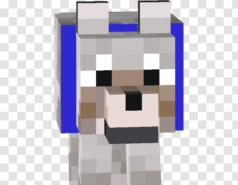 Minecraft: Pocket Edition Dog Herobrine Minecraft Mods - Blue Wolf Head Transparent PNG