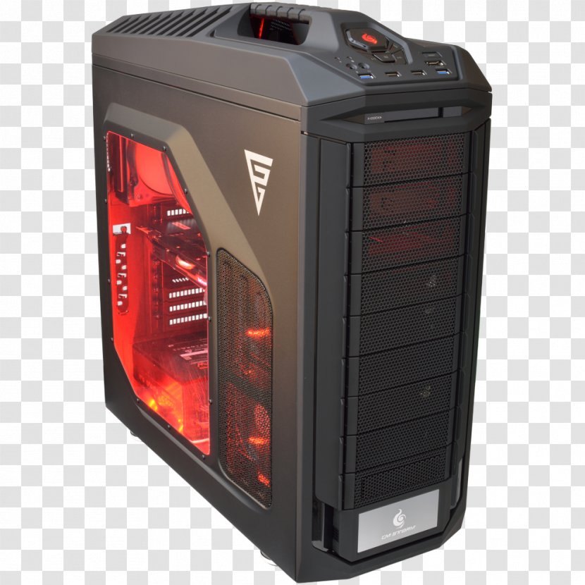 Computer Cases & Housings Black Gaming System Cooling Parts Personal - Play Transparent PNG