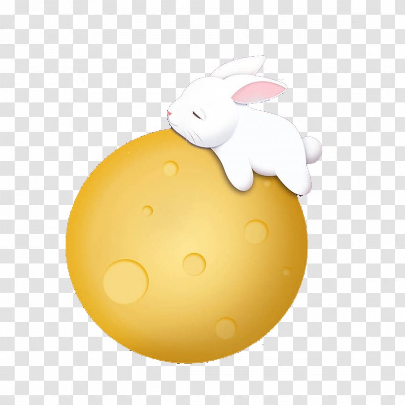 Easter Bunny Rabbit Moon - Food Transparent PNG