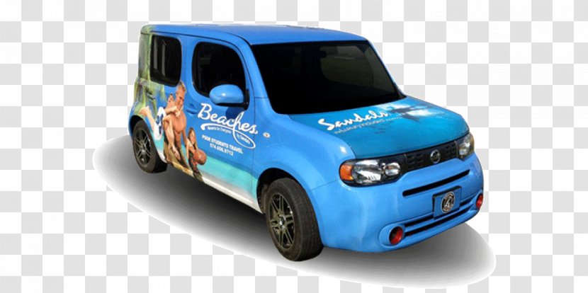 Nissan Cube Car Compact Van Graphix Unlimited - Advertising Wrap Transparent PNG