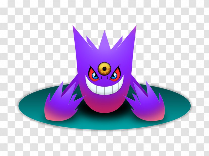 Gengar Pokémon Colosseum Character Bird - Fan Art - Purple Transparent PNG