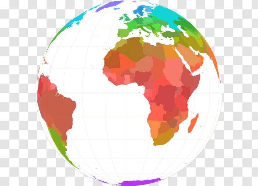Globe Earth Map Projection Animation - World - Three-dimensional Border Transparent PNG