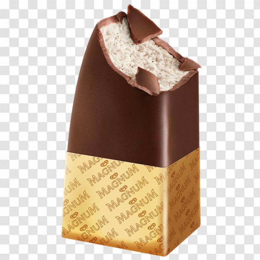 Praline Ice Cream White Chocolate Magnum Transparent PNG