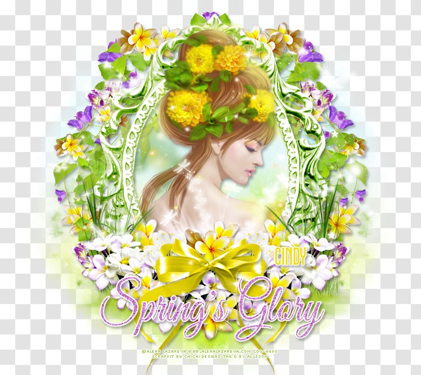 Floral Design Cut Flowers Art Wreath - Digital - Flower Transparent PNG
