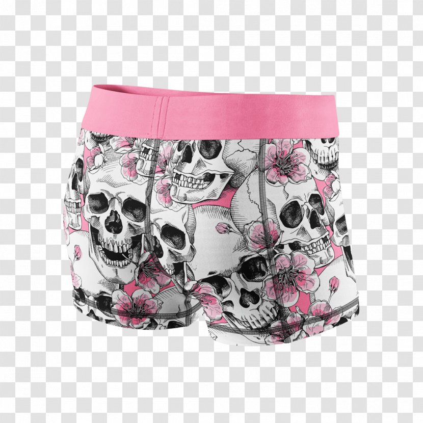 Shorts Form-fitting Garment Skull Fitness Centre Physical - Formfitting - Floral Transparent PNG