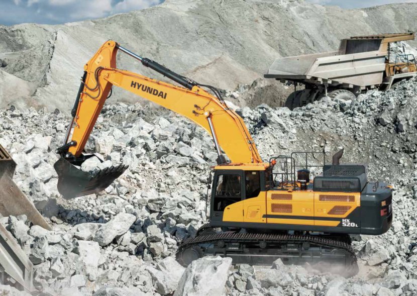 Hyundai Motor Company Excavator Heavy Machinery Loader - Hydraulic Transparent PNG
