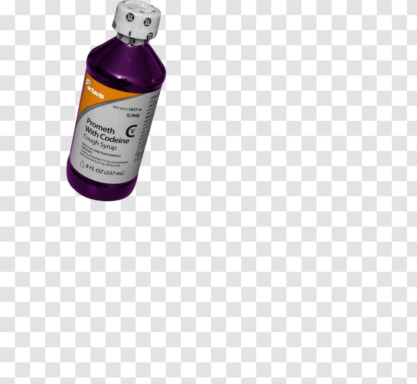 Purple Drank Codeine Promethazine Drug Cough Medicine - Phenothiazine - Magenta Transparent PNG
