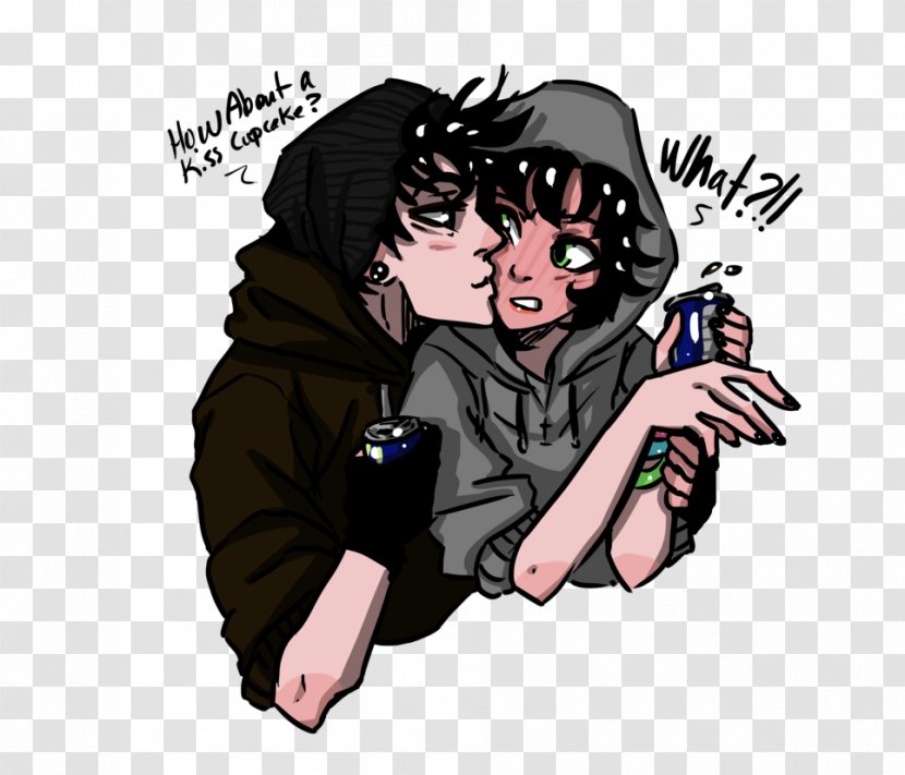 DeviantArt Kiss Hug Drawing - Cartoon Transparent PNG