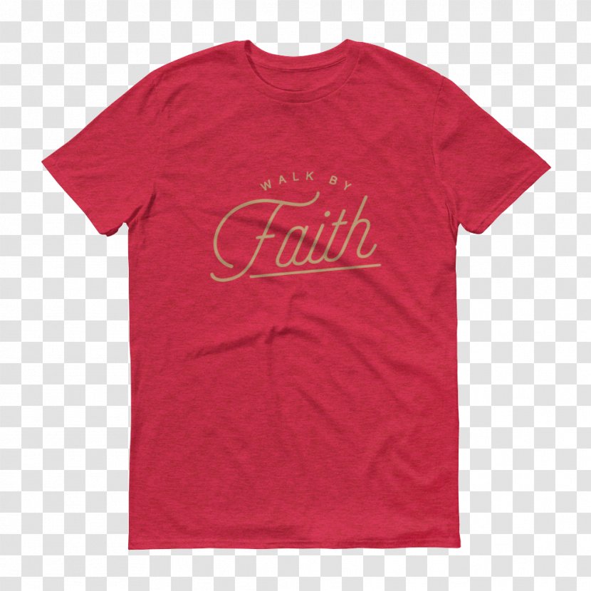 T-shirt Sleeve Hoodie Clothing - Red - Faith Christian Transparent PNG