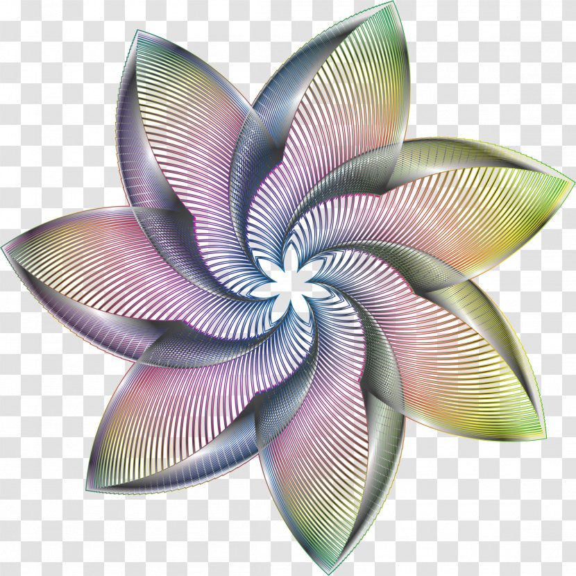 Flower Line Art Desktop Wallpaper Clip - Ornament Transparent PNG