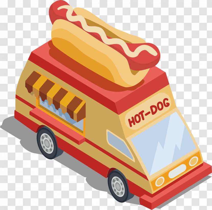 Hot Dog Ice Cream Hamburger Fast Food Take-out - Street - Super Hotdog Diner Transparent PNG