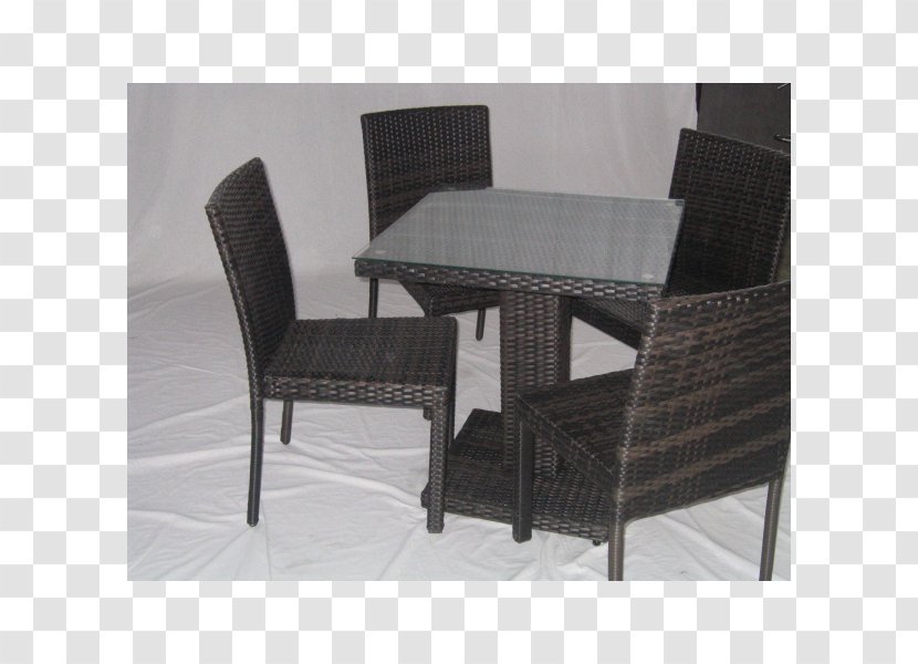 Table Garden Furniture Chair Terrace - Rattan Transparent PNG