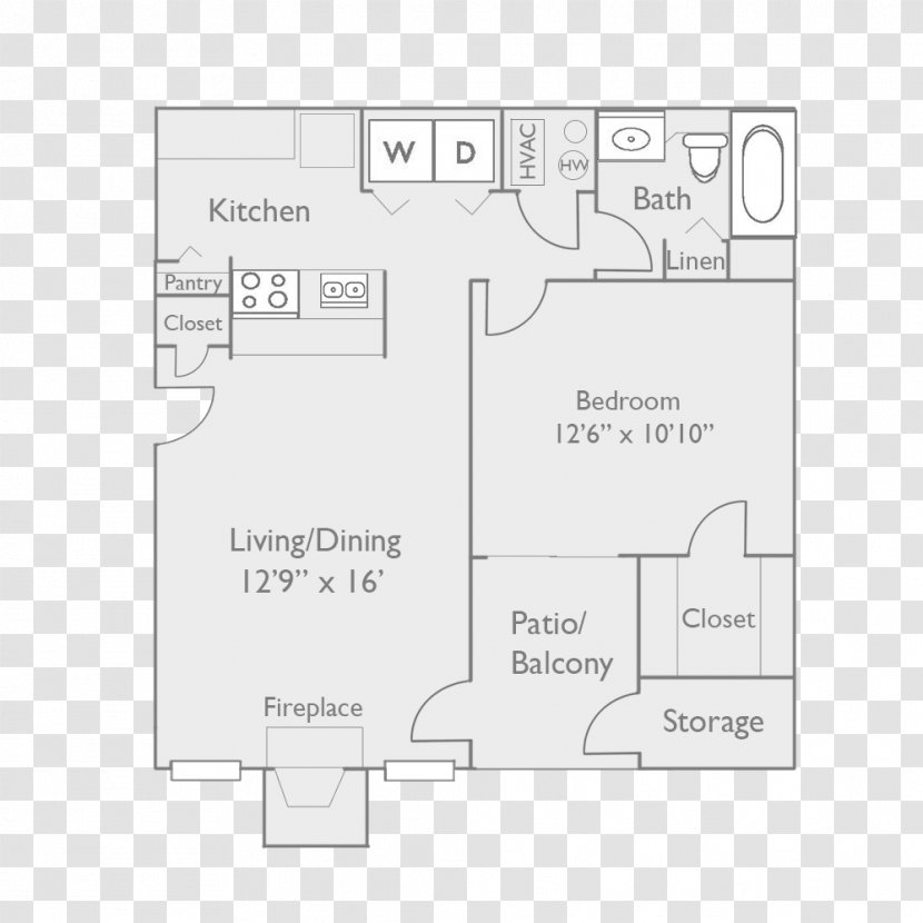 The Knolls Apartment Ratings Floor Plan Renting - Rental Homes Luxury Transparent PNG