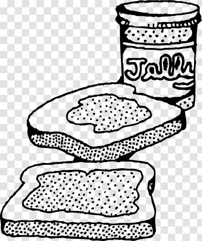Peanut Butter And Jelly Sandwich Jam Gelatin Dessert Cup Cookie - Drawing Transparent PNG