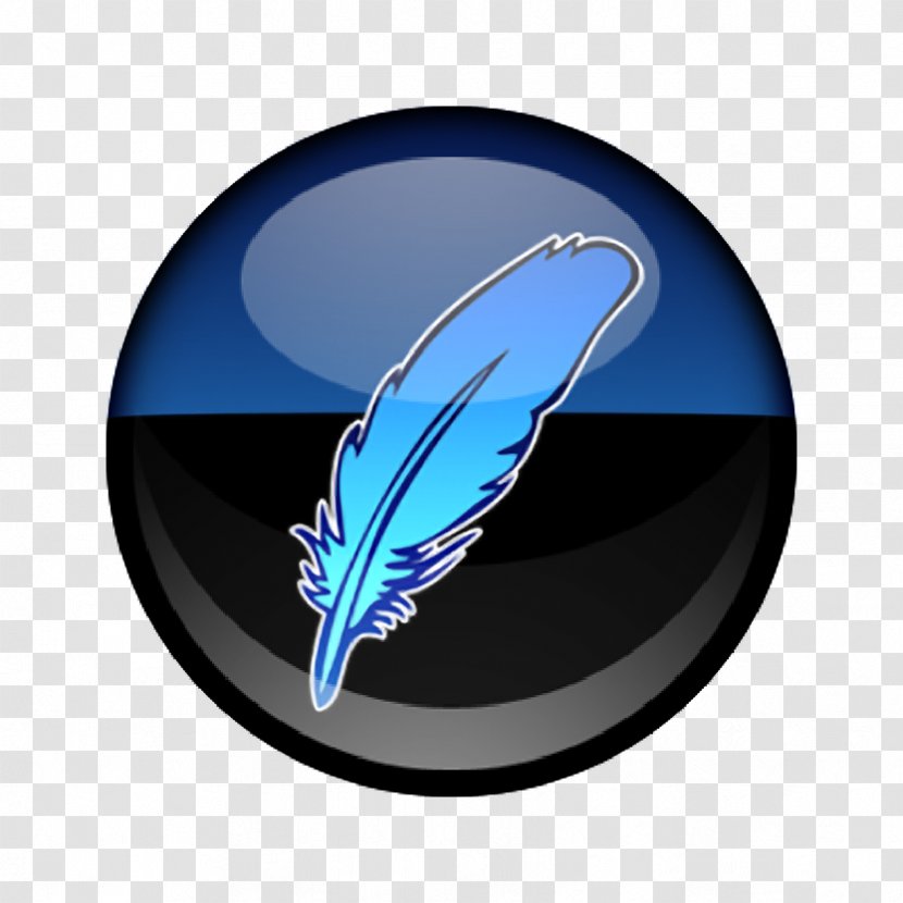 Cobalt Blue Feather Transparent PNG