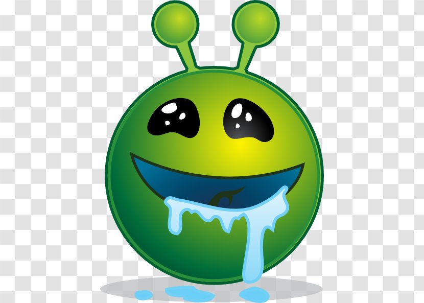 Smiley Extraterrestrial Life Emoticon Clip Art - Cute Alien Pics Transparent PNG