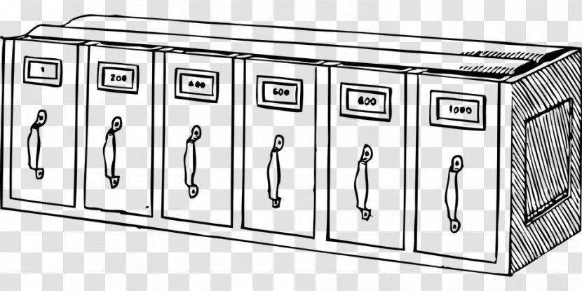 File Cabinets Clip Art - Line - Document Transparent PNG