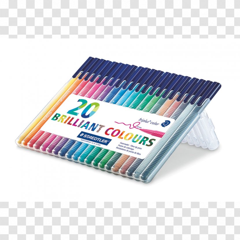 Staedtler TriPlus Fineliner Marker Pen Coloring Book - Fiber Transparent PNG
